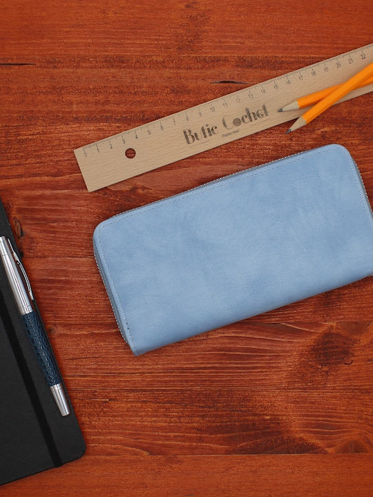 Large Women's Card Wallet Blue