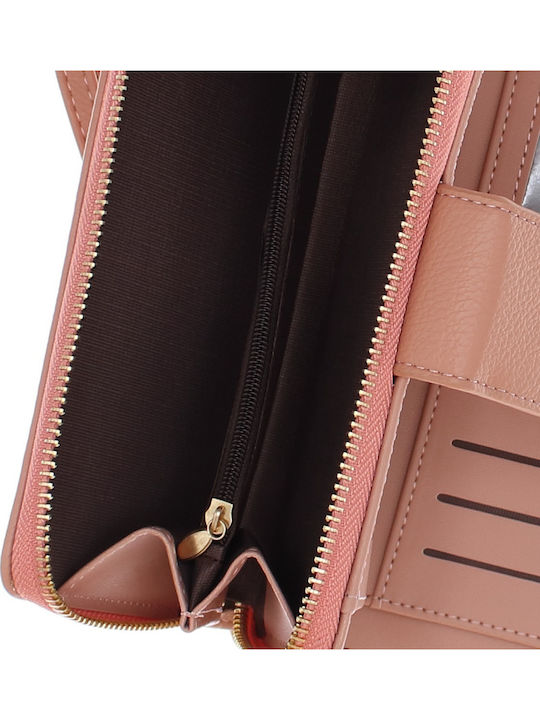Large Women's Pink Card Wallet
