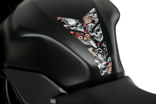 Puig Skull Party Adhesive Tank Protection Universal Medium Multicolour