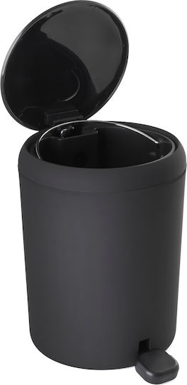 AWD Interior Coș De Baie Inox Închidere Lentă 5lt Negru
