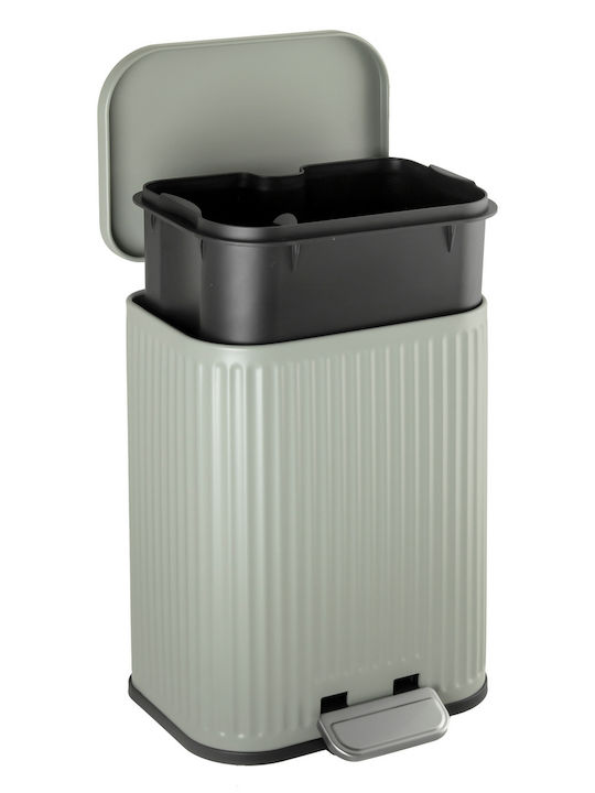 AWD Interior Inox Bathroom Bin Soft Close 5lt Green