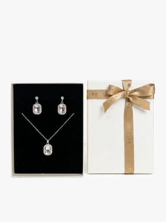 Velve Velve Schmuckset mit Ohrringen & Anhänger aus Silber