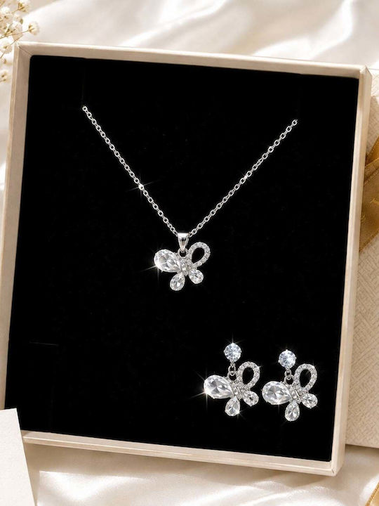 Velve Velve Schmuckset mit Ohrringen & Anhänger aus Silber