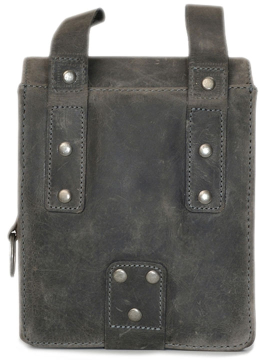 Geantă De Umăr / Tip Crossbody Bărbătească Din Piele Gri