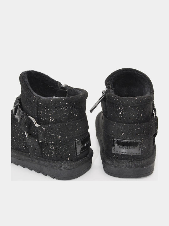 Kids Boots with Zipper Black