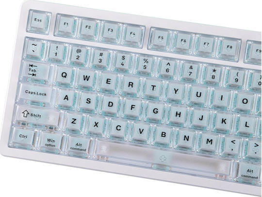 Epomaker HE75 V2 Безжична Hall Effect Гейминг Клавиатура 75% с Магнитни Управления и RGB Осветление Английски (САЩ) Бяла