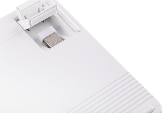 Epomaker HE75 V2 Безжична Hall Effect Гейминг Клавиатура 75% с Магнитни Управления и RGB Осветление Английски (САЩ) Бяла