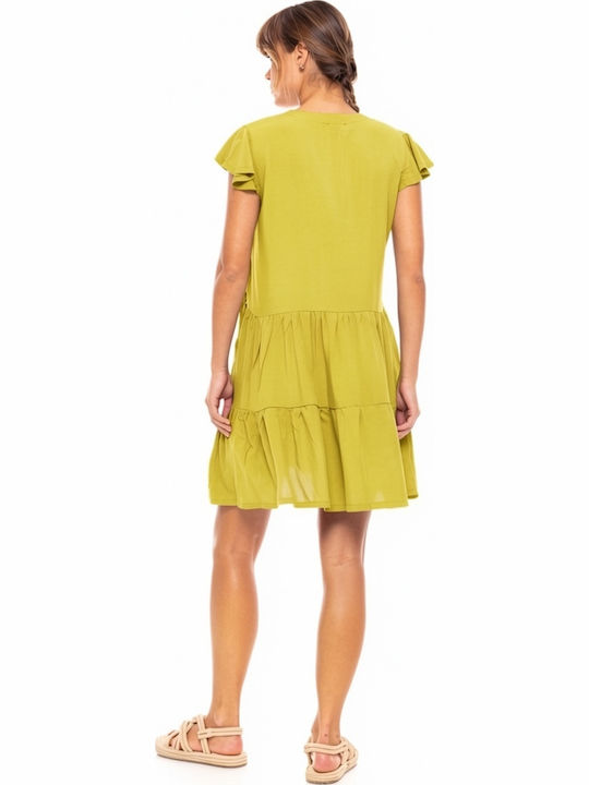 Pink Label Feminin Rochie de Plajă Yellow