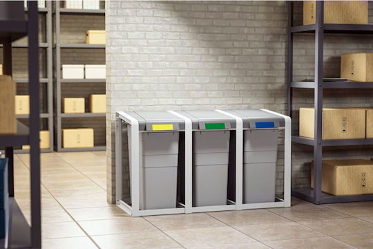 Hailo Coș de gunoi din plastic 38 l Gri