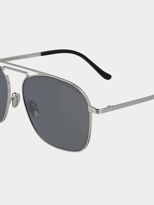 Cutler And Gross Ochelari De Soare Pentru Bărbați Cu Ramă Metalică Argintie Cutler And Gross Ochelari De Soare Pentru Bărbați Cu Ramă Metalică Argintie