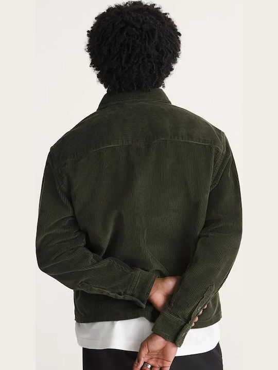 Long Sleeve Corduroy Overshirt Obsidian Fern