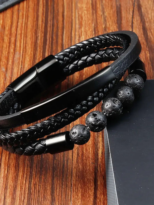 Legend Accessories Ανδρικό Βραχιόλι Δερμάτινο