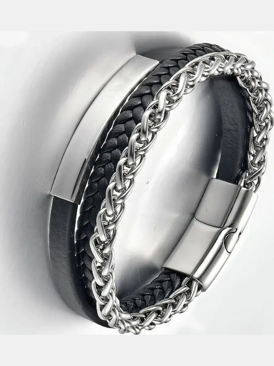 Legend Accessories Ανδρικό Βραχιόλι Δερμάτινο
