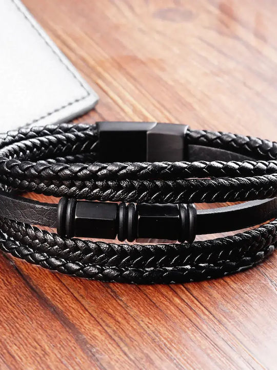 Legend Accessories Ανδρικό Βραχιόλι Δερμάτινο