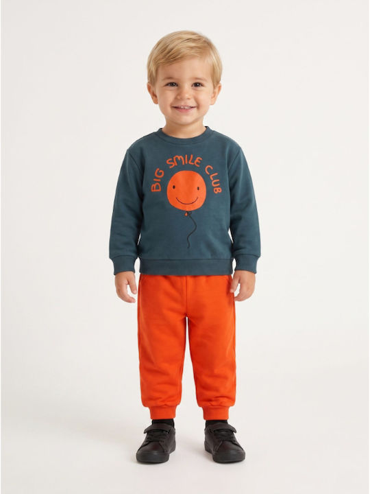 Kids Sweatpants Set Orange