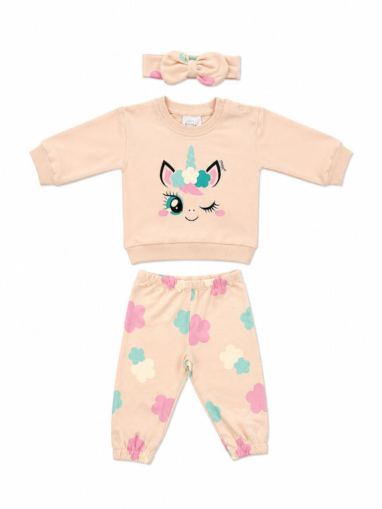 Kids Sweatpants Set Flamingo Pink