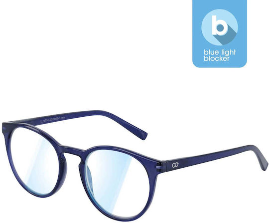 Looplabb Papillon Blaue Marine Blaulichtblockierende Brillen