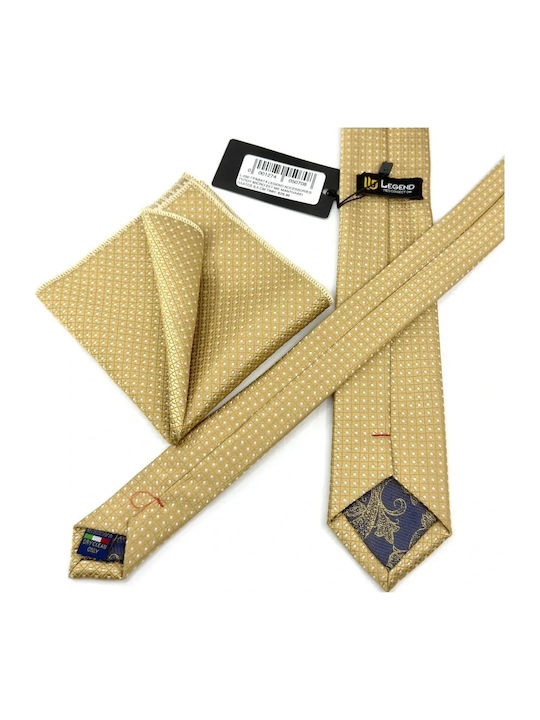 Legend Accessories Set Cravate Bărbați Tipărit În Culoare Auriu
