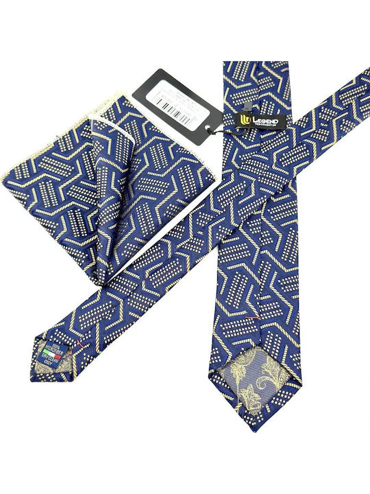 Legend Accessories Σετ Ανδρικής Γραβάτας σε Navy Μπλε Χρώμα