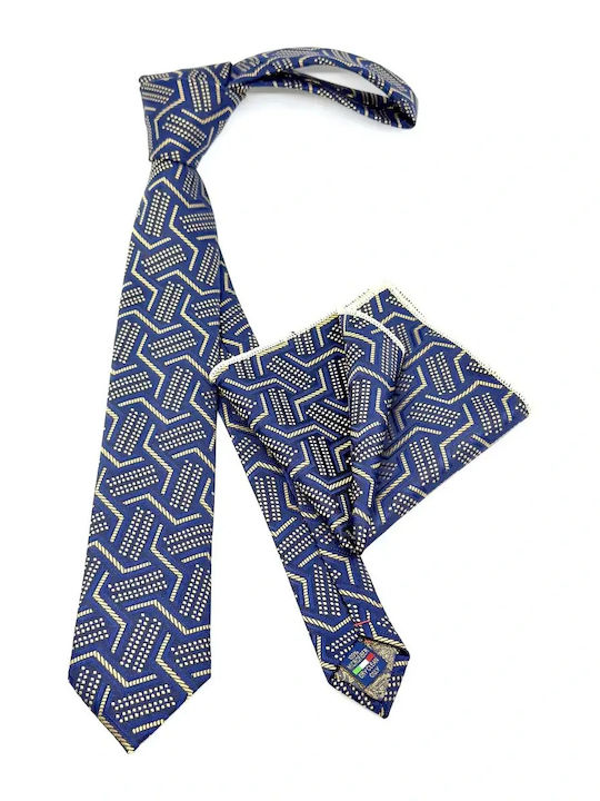 Legend Accessories Σετ Ανδρικής Γραβάτας σε Navy Μπλε Χρώμα