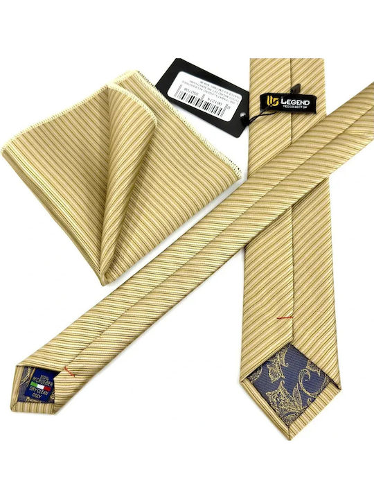 Legend Accessories Set Cravate Bărbați Tipărit În Culoare Auriu