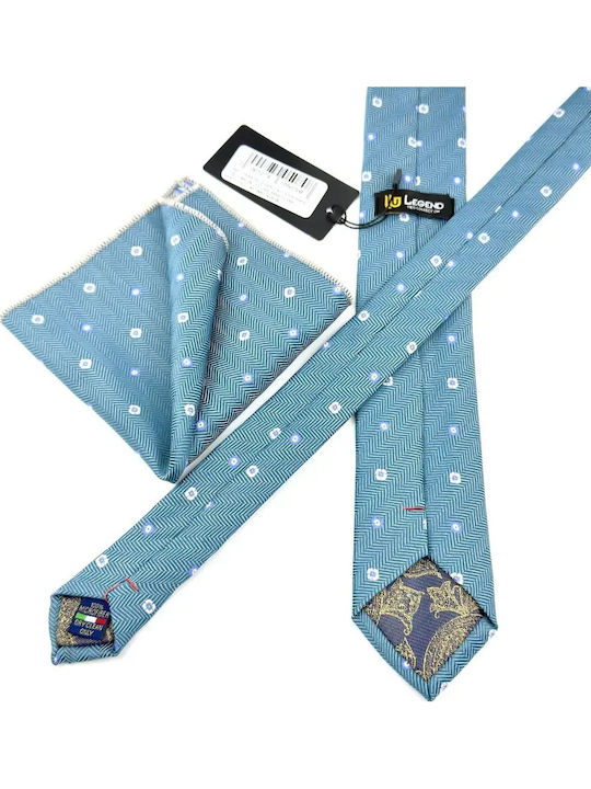 Legend Accessories Σετ Ανδρικής Γραβάτας σε Γαλάζιο Χρώμα