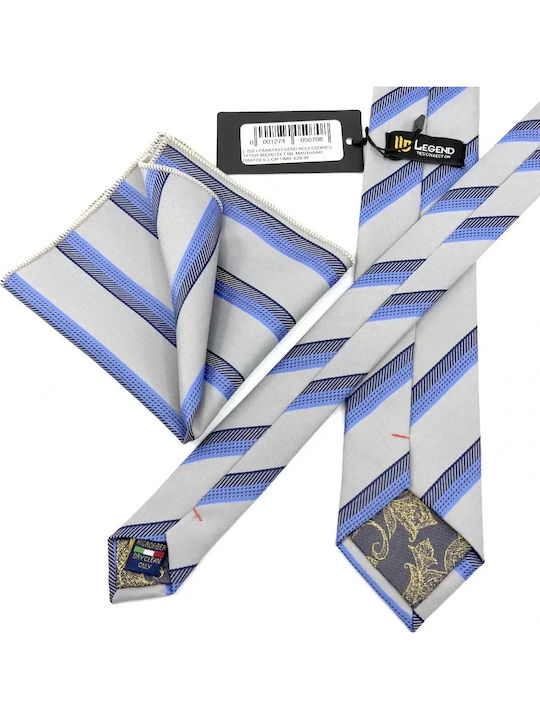 Legend Accessories Set Cravate Bărbați Tipărit Argintiu