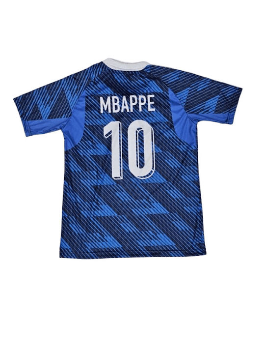 Футболна Фланелка Mbappe Национален Отбор На Франция Mundial 2026 Син Balón De Oro Blue Унисекс Ab189