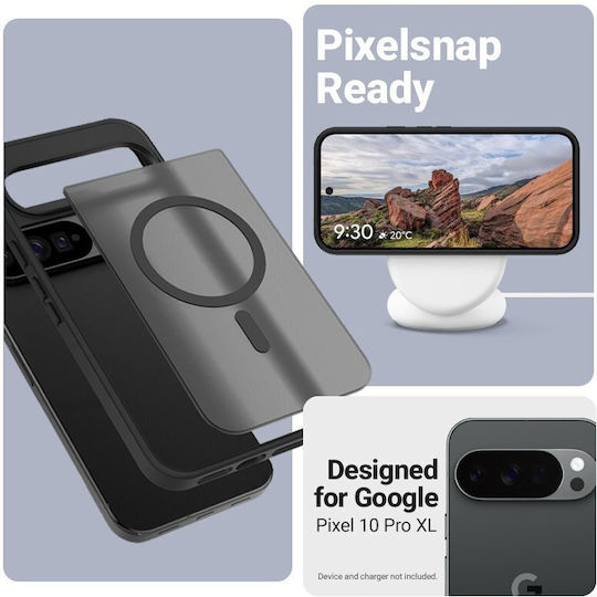 Crong Husă Telefon Hybrid Matte Magnetic Back Cover Negru (Google Pixel 10 Pro XL)