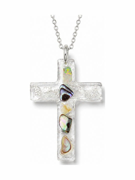 Elle Cross from Gold Plated Steel with Chain