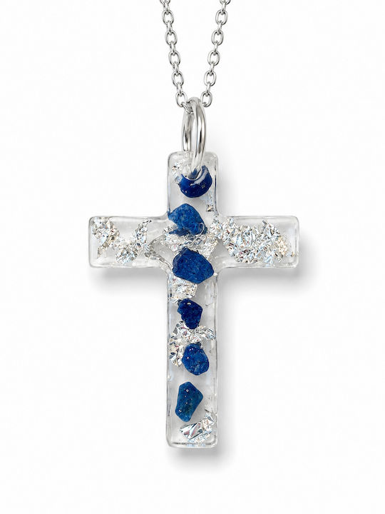Elle Cross from Gold Plated Steel with Chain