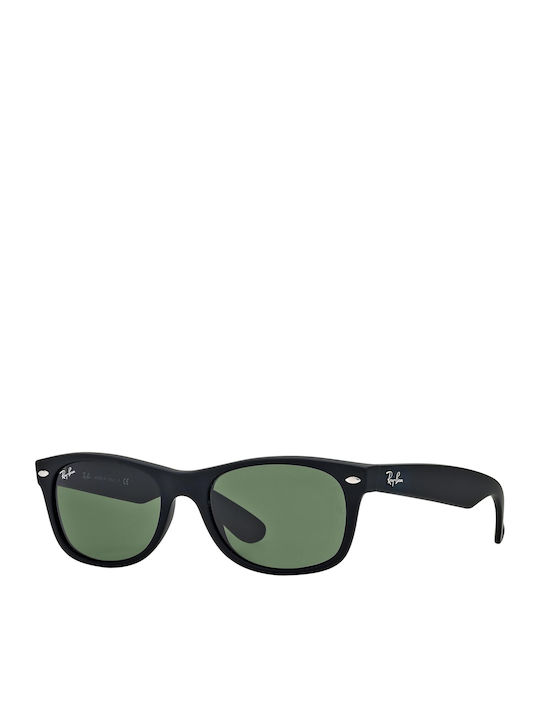 Ray Ban New Wayfarer Classic Унисекс Слънчеви Очила с Пластмасова Рамка Matte Rubber Черен/G-15 Зелен