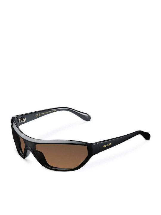 Meller Ade Unisex Sunglasses with Black Frame and Black Polarized
