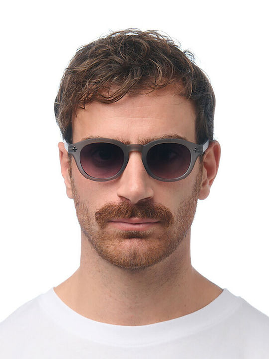 Okkia Ochelari De Soare Unisex Cu Culoare Gri De Tortoise Și Lentile Gri Degrade OK048-TSM