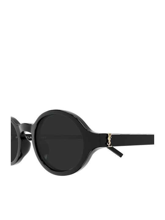 Ysl Unisex Ochelari De Soare Cu Ramă Neagră Din Plastic Și Lentile Negre SL M161 001