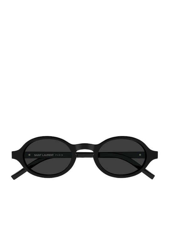 Ysl Unisex Ochelari De Soare Cu Ramă Neagră Din Plastic Și Lentile Negre SL M161 001