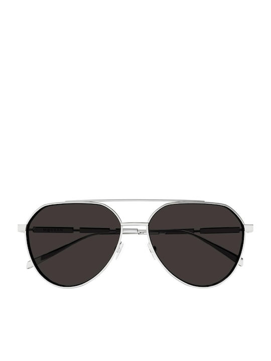Alexander McQueen Unisex Ochelari de soare cu Argintiu Cadru și Gri Lentilă