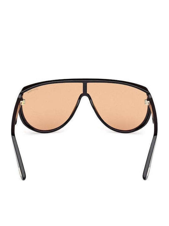 Tom Ford Men's Sunglasses with Black Plastic Frame