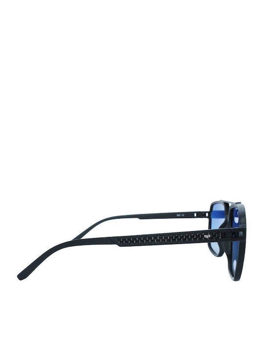 OJO Sunglasses Square Oye Unisex Γυαλιά Ηλίου με Μαύρο Κοκκάλινο Σκελετό και Ντεγκραντέ Polarized Φακό