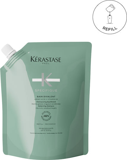 Kérastase Spécifique Bain Divalent Refill Σαμπουάν για Λιπαρά Μαλλιά 500ml