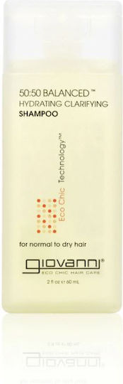 Giovanni 50:50 Balanced Hydrating-Clarifying Shampoos Hydratation & Tiefenreinigung für Alle Haartypen 60ml