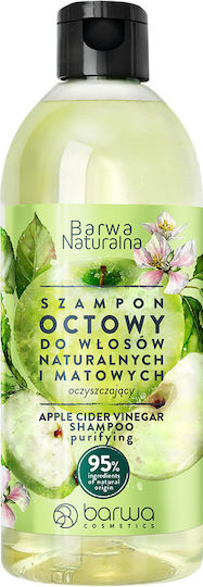 Barwa Natural Vinegar Σαμπουάν Αναδόμησης/Θρέψης & Ενυδάτωσης για Όλους τους Τύπους Μαλλιών 500ml