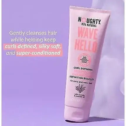 Noughty Wave Hello Sampon De Par Reconstrucție/Hrană Și Netezire Pentru Păr Creț 250ml