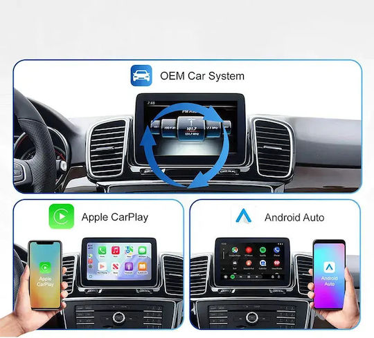 Digital Iq Bz 503f Cpaa Wireless Carplay Android Auto Box Mercedes Mod 2014-2018 Ntg 5.0/5.1 2 Cameras