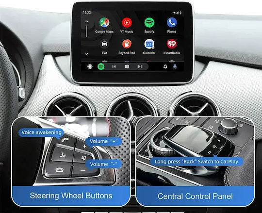 Digital Iq Bz 503f Cpaa Wireless Carplay Android Auto Box Mercedes Mod 2014-2018 Ntg 5.0/5.1 2 Cameras