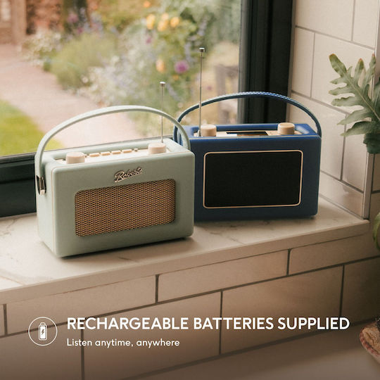 Roberts Revival Uno Solar Portable Radio Solar DAB+ with Bluetooth Duck Egg Blue