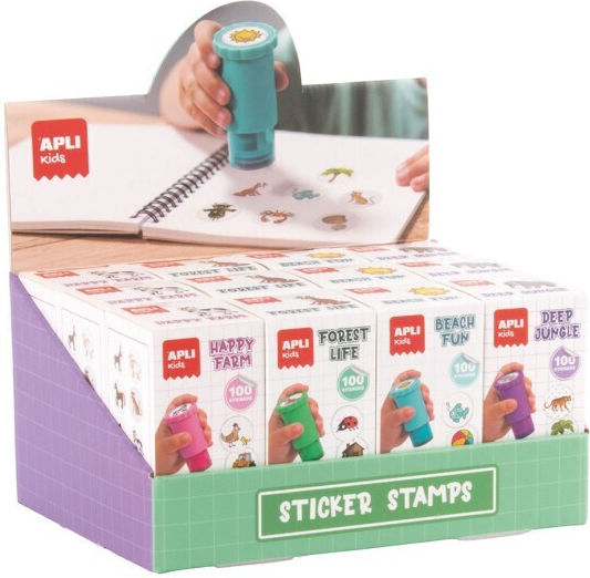 Apli Kids Timbre Autocolante ''Happy Farm'' 100 Autocolante 20165