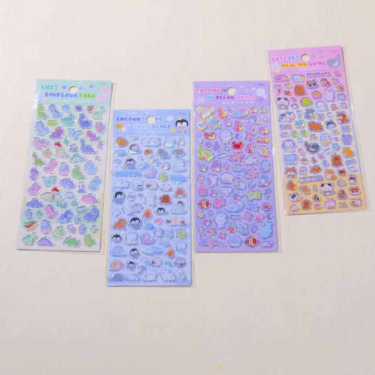 Cute Pets Holographic Stickers