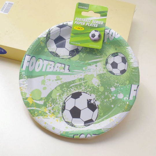 Football Reihe Pappteller 7 Zoll 10 Stück