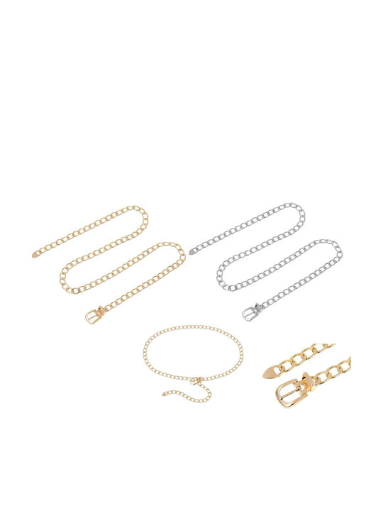Damen Gürtel Kette Silber